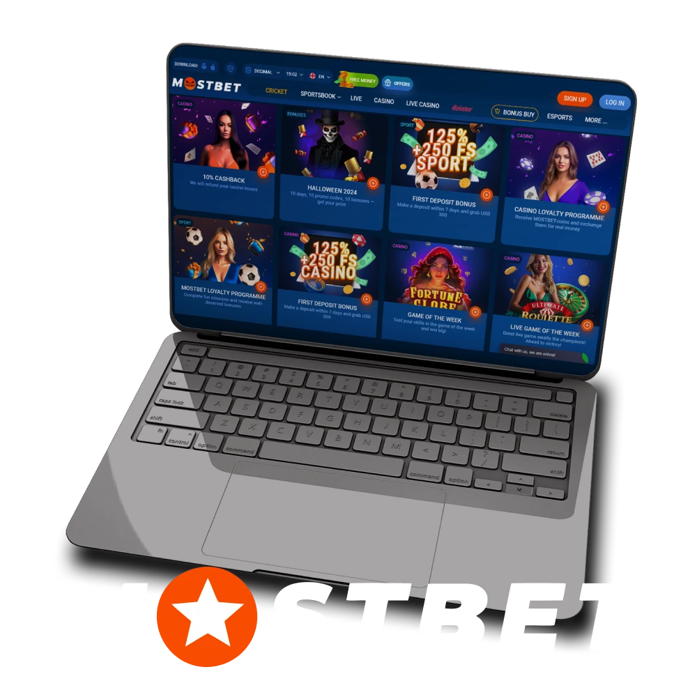 Explore bonuses from Mostbet.