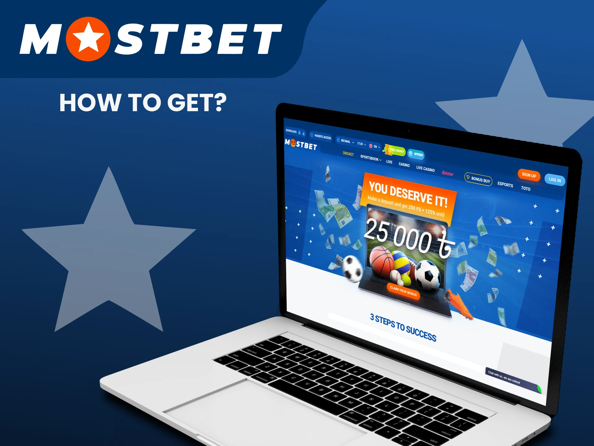 We will tell you how to get a welcome bonus from Mostbet.