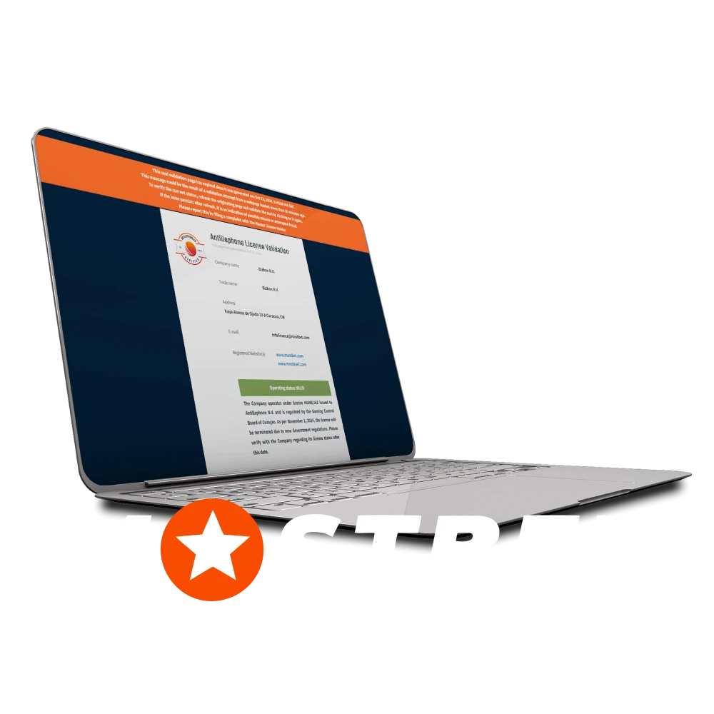 We will tell you about the license of the Mostbet website.