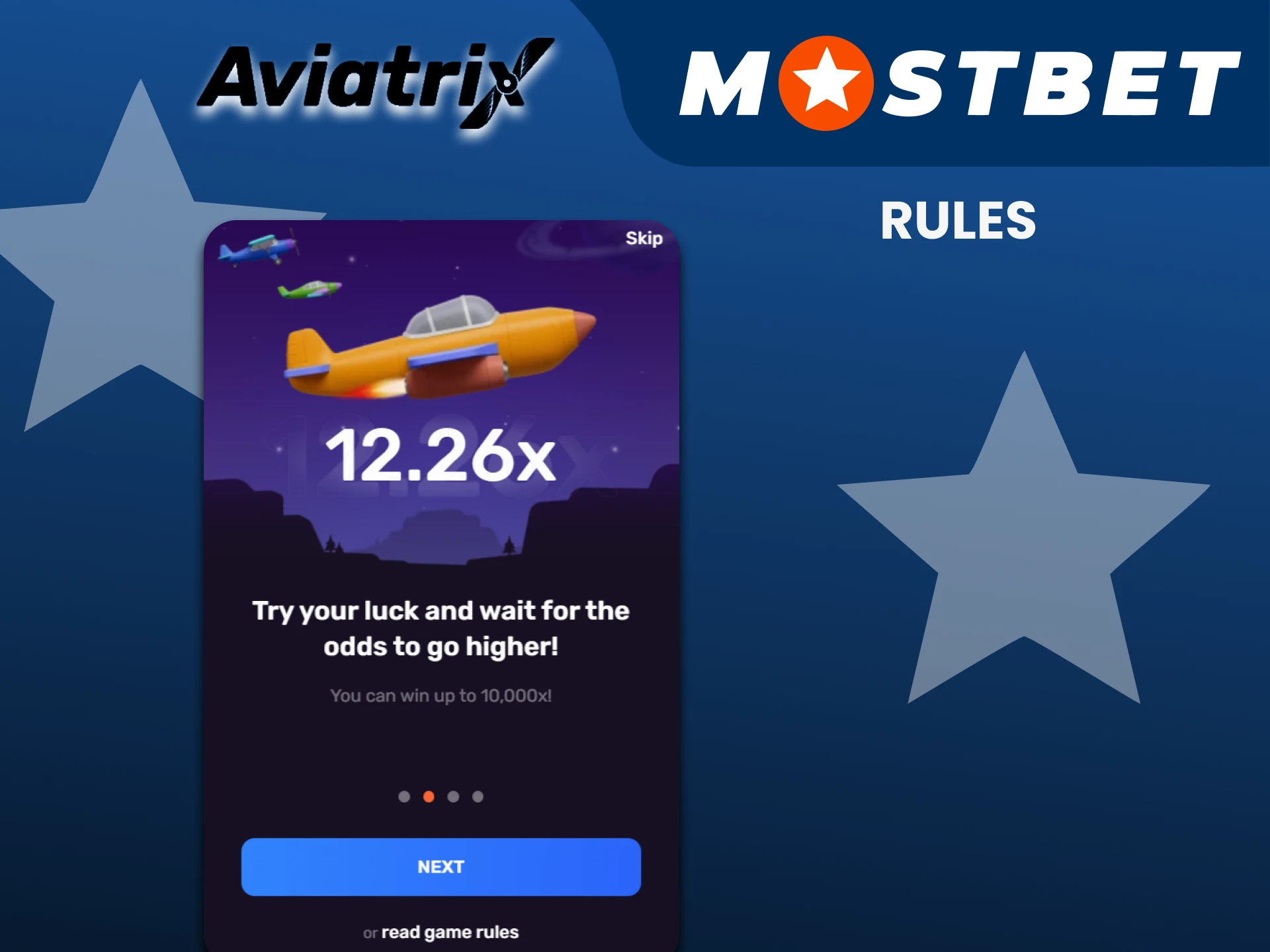 Learn the rules of the Aviatrix game on Mostbet.