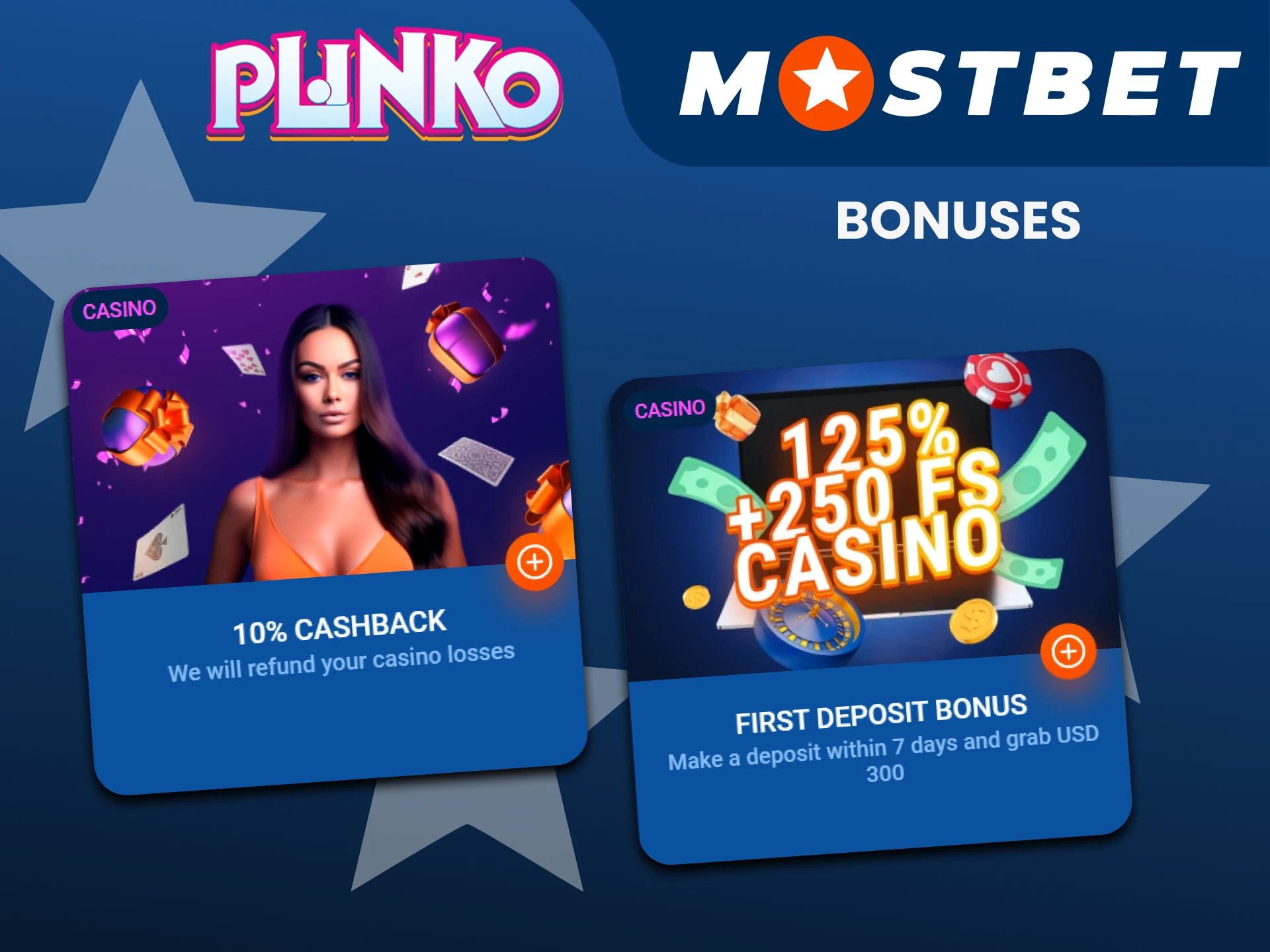 Mostbet gives bonuses to fans of the game Plinko.