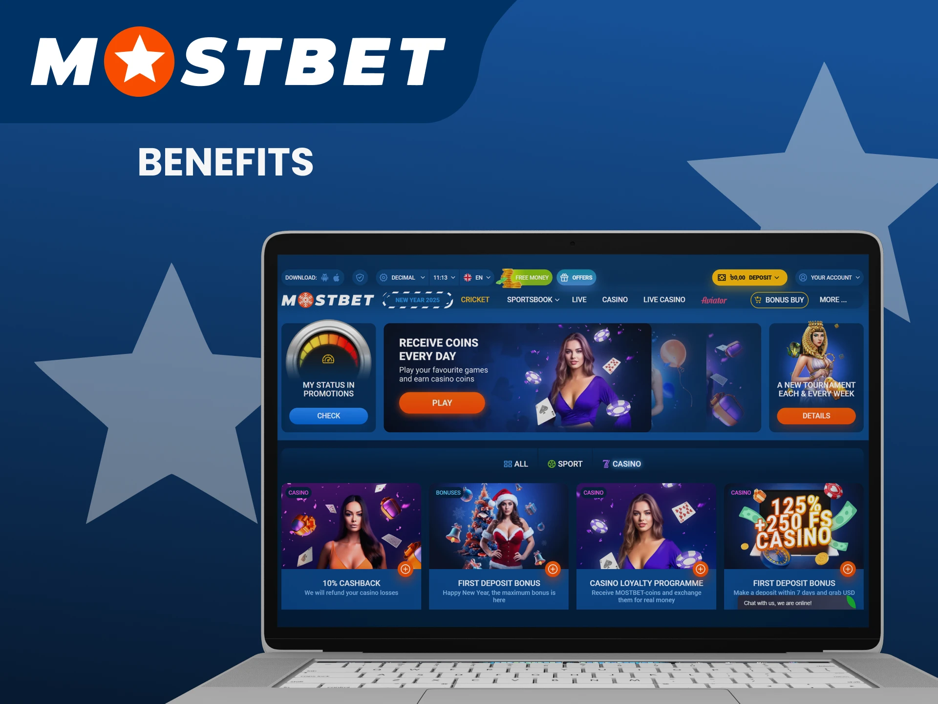 We will tell you about the advantages of Mostbet for playing poker.