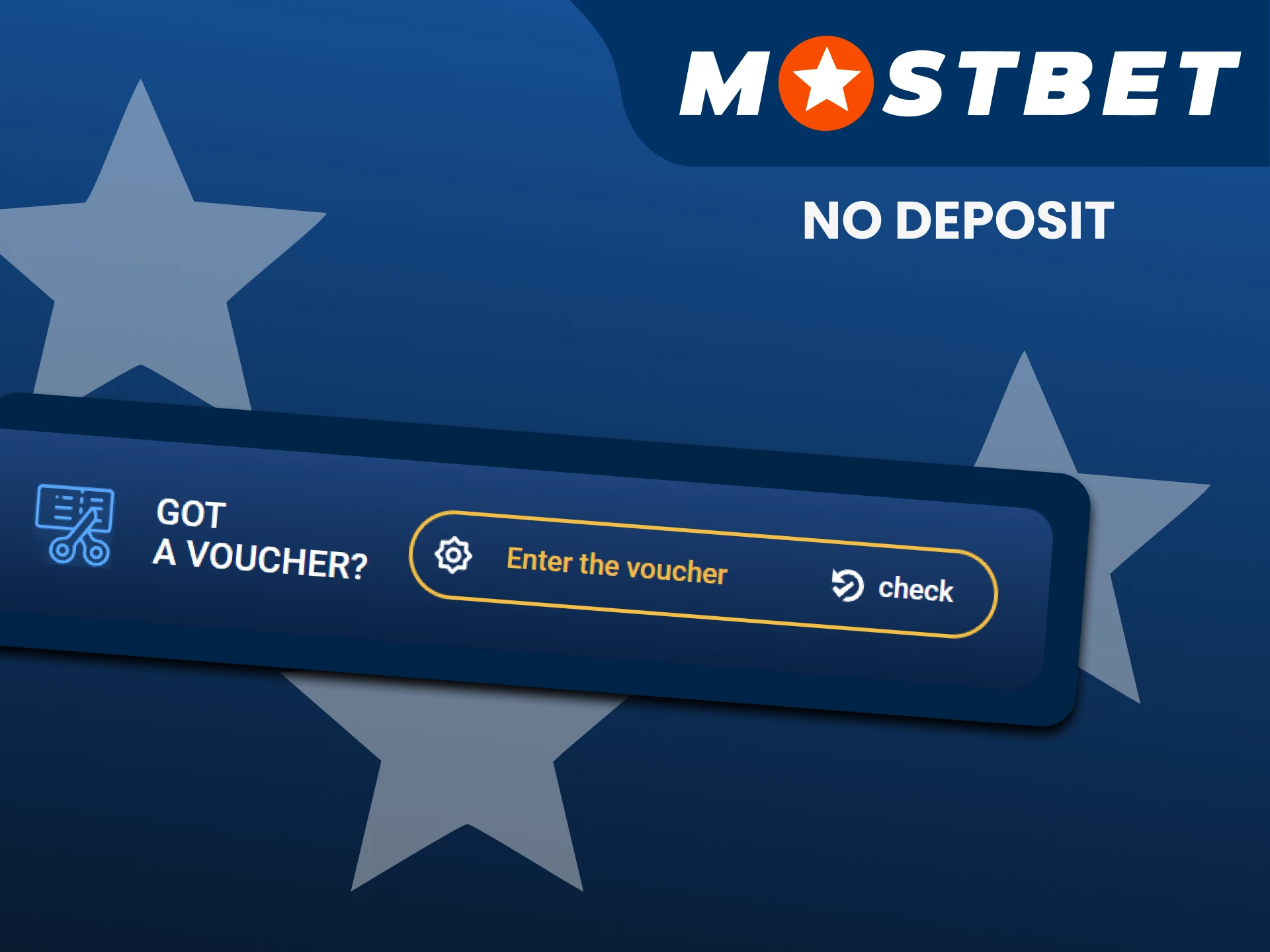 You can use a special no deposit promo code from Mostbet.