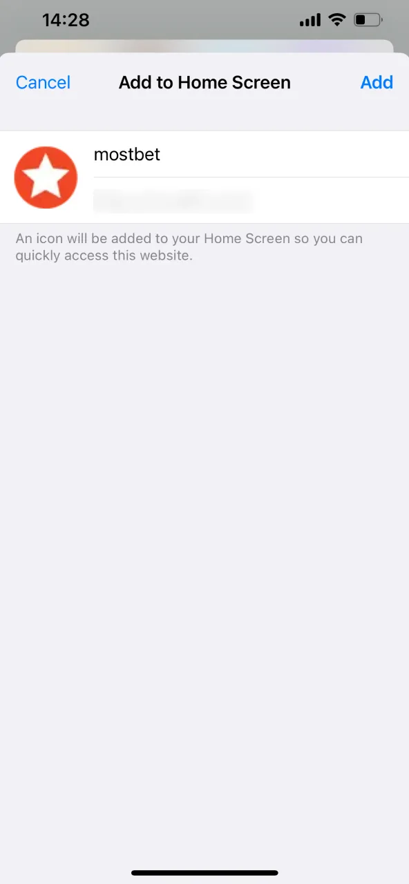 Tap Install for Mostbet PWA and access it via new icon.