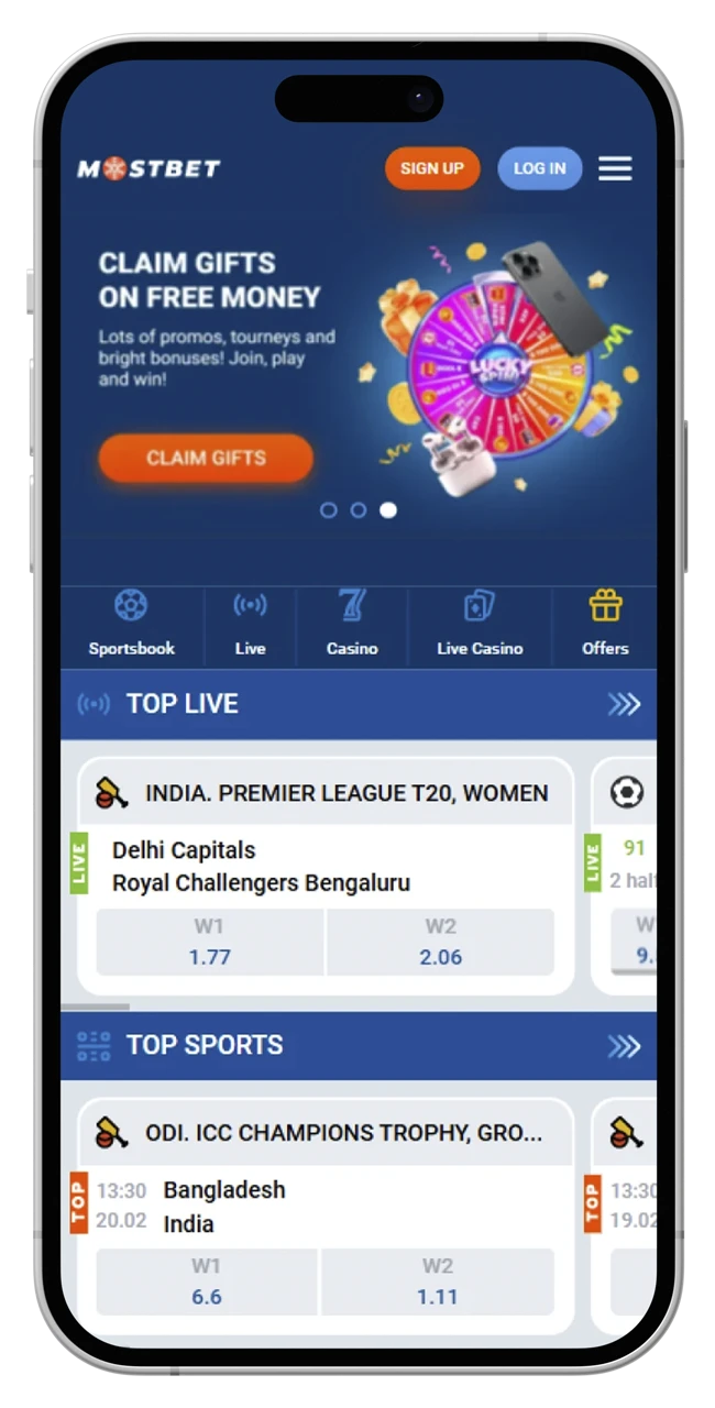 The Mostbet app for iOS has a user-friendly interface.